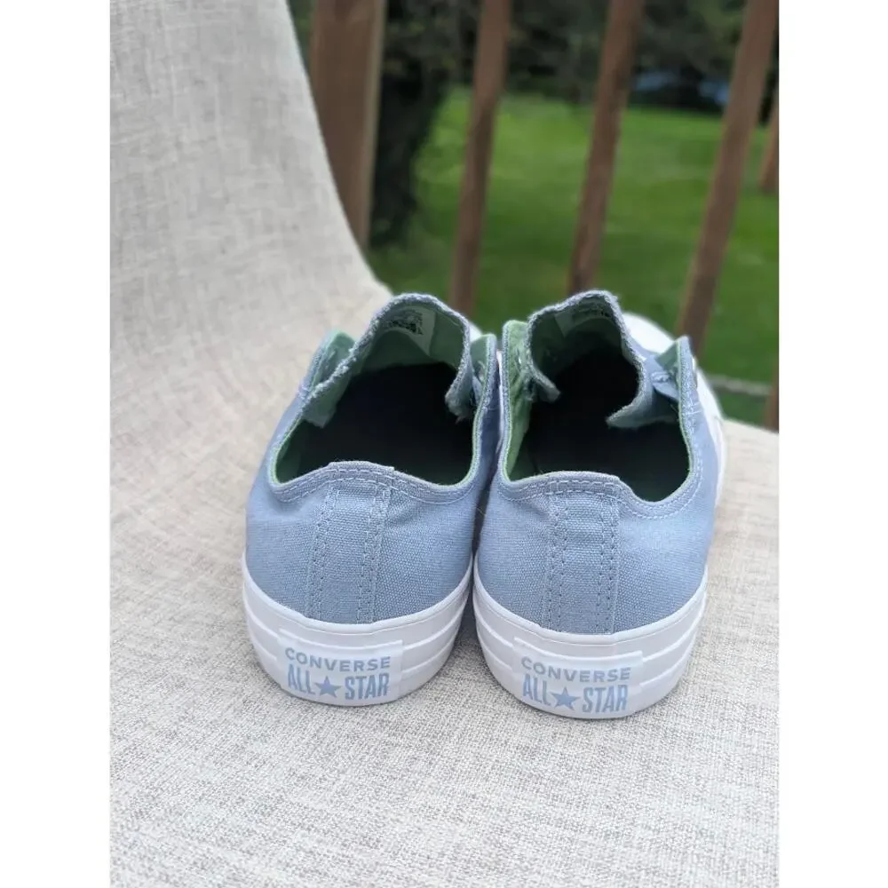 Converse All Star Unisex Sneaker Slip On Light Blue Streetwear Mens 6 Womens 8